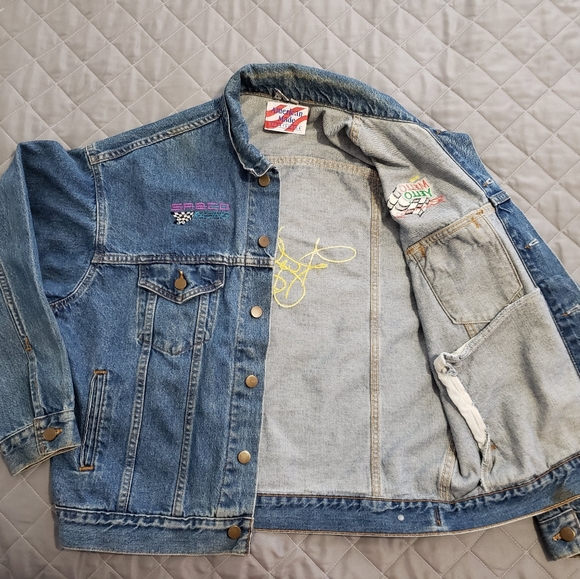 American Made Vintage NASCAR Jean jacket - Picture 2 of 4